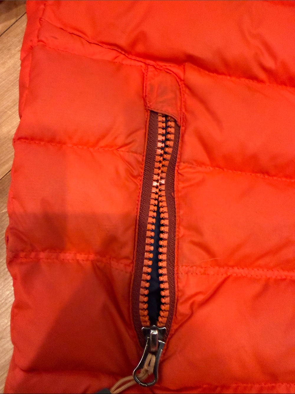 Stio Bright Orange Quilted Hooded Jacket - Picture 3 of 8